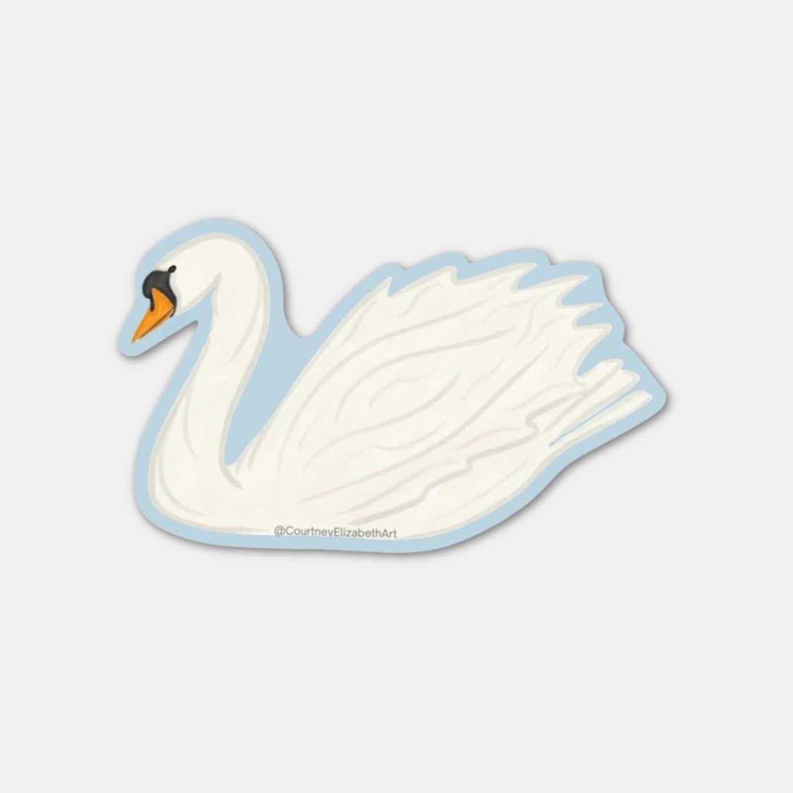 Swan Sticker