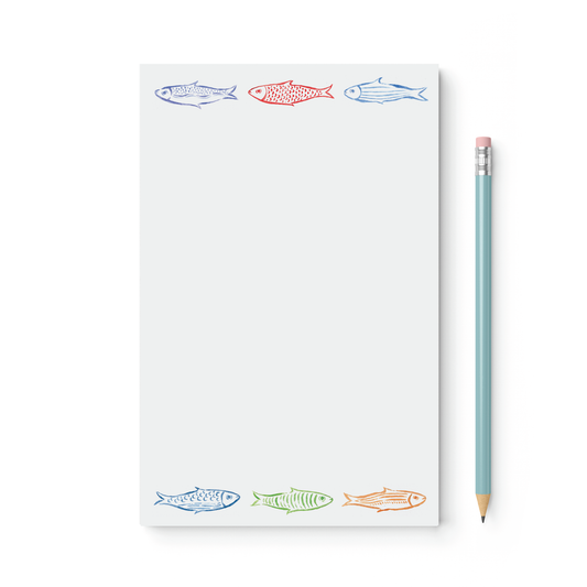 Rainbow Fish Notepad | 5.5 x 8.5"