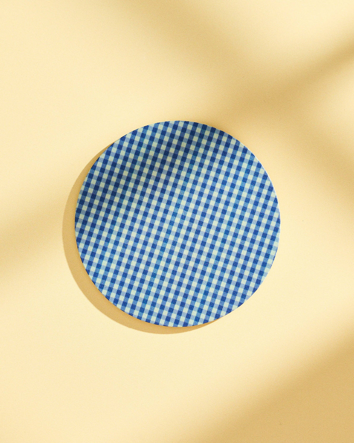 Blue Gingham Coasters - Set of 4