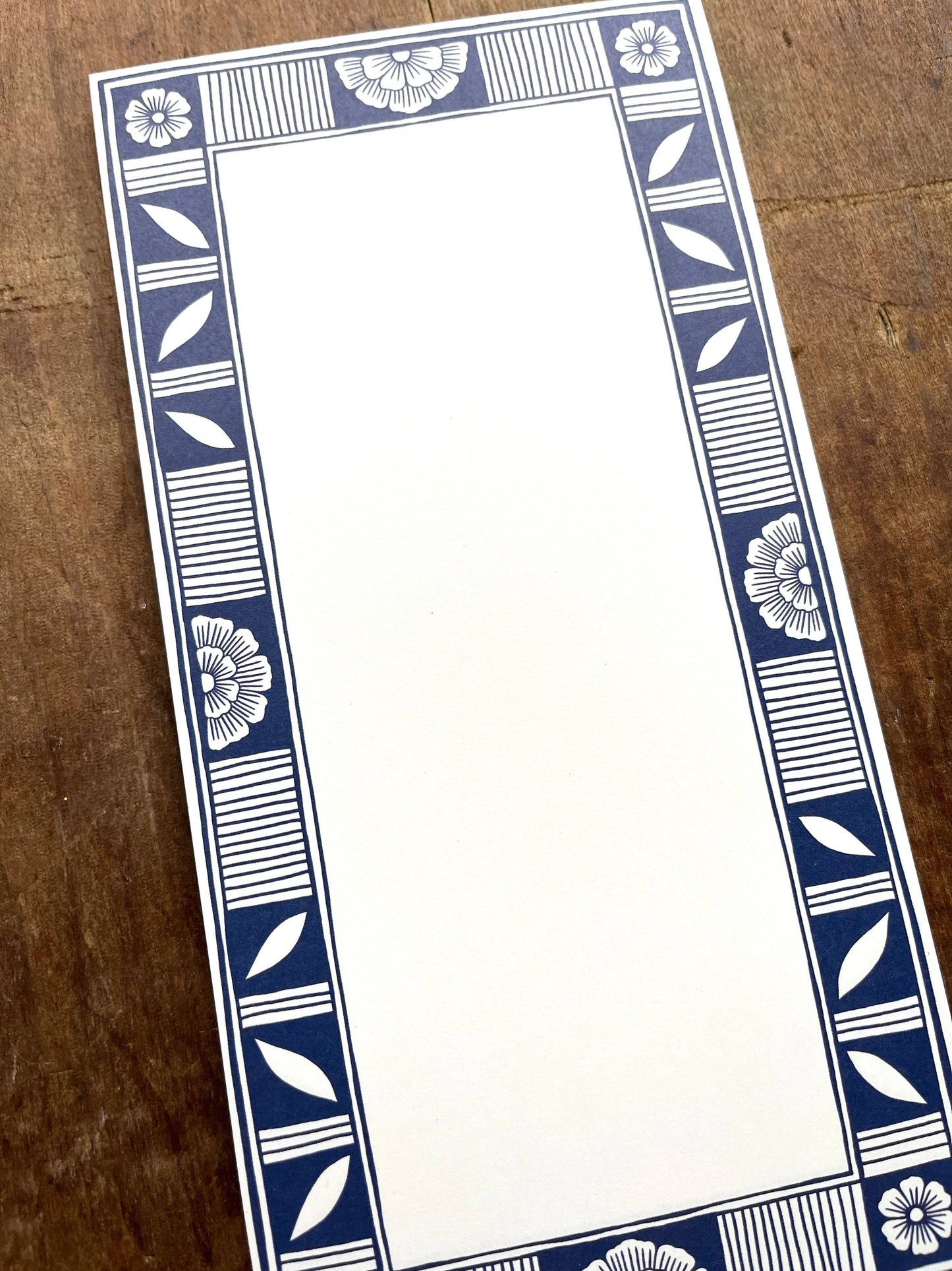 Blue Ceramic Motif Market Pad with Magnetic
