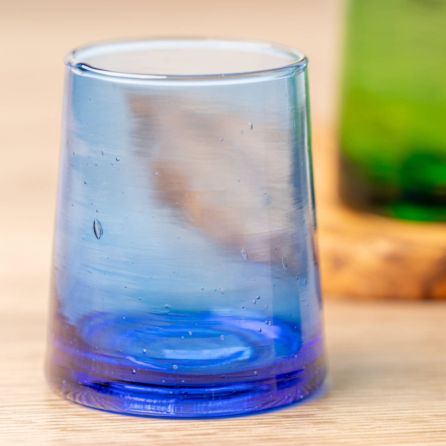 Blue Moroccan Drinking Glass 8 oz.