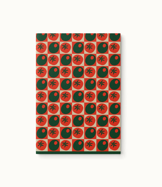 Pomodoro Tomato Olive Checked Weekly Planner
