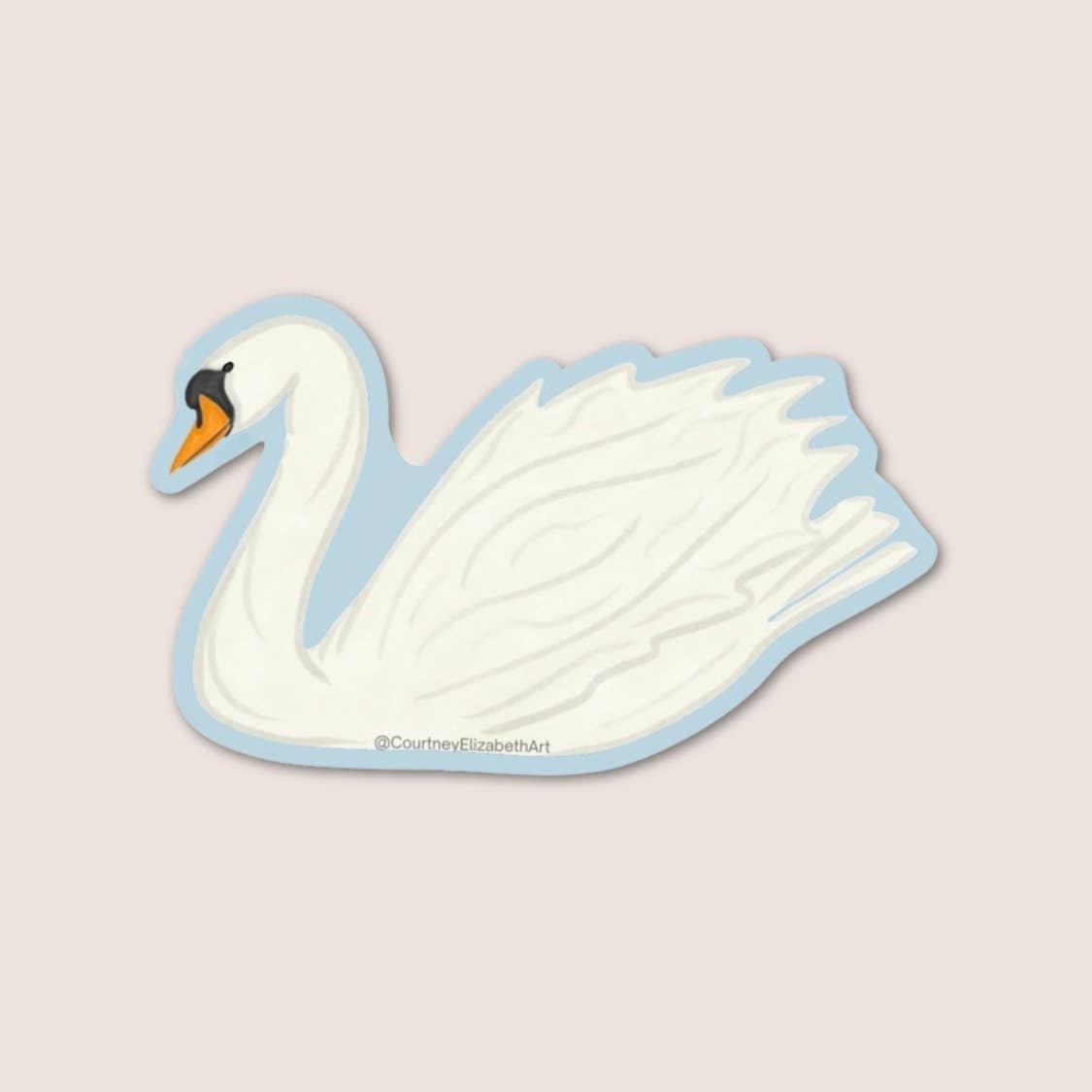 Swan Sticker