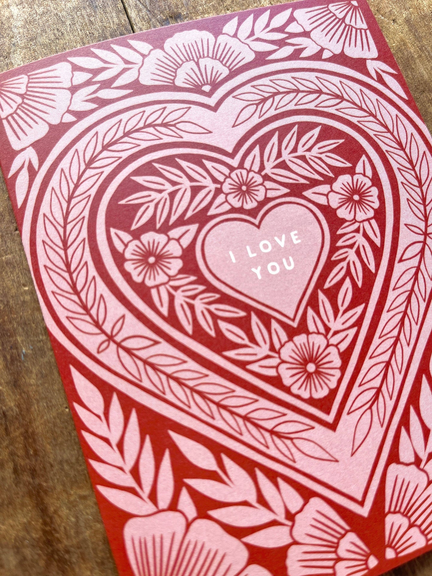 Katharine Watson - "I Love You," Greeting Card