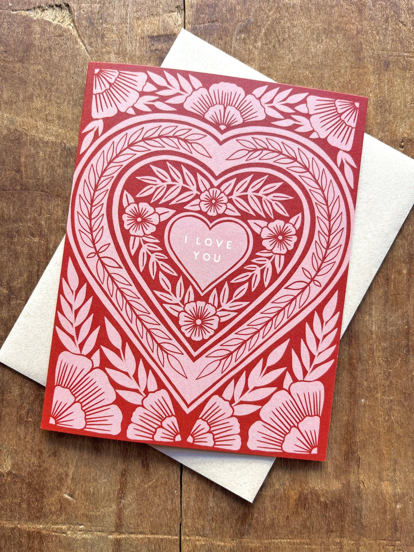 Katharine Watson - "I Love You," Greeting Card