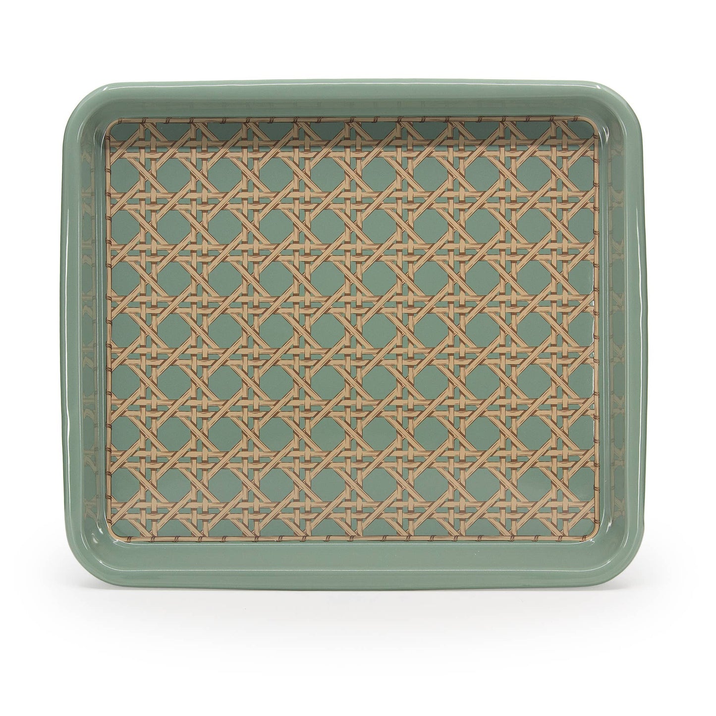 Domino x CCH Wicker Enamelware Medium Rectangle Tray