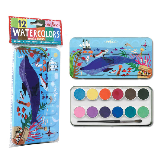Watercolors Tin - In the Sea