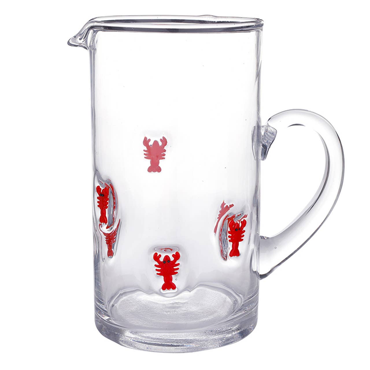 Lobster Icon Glass Pitcher