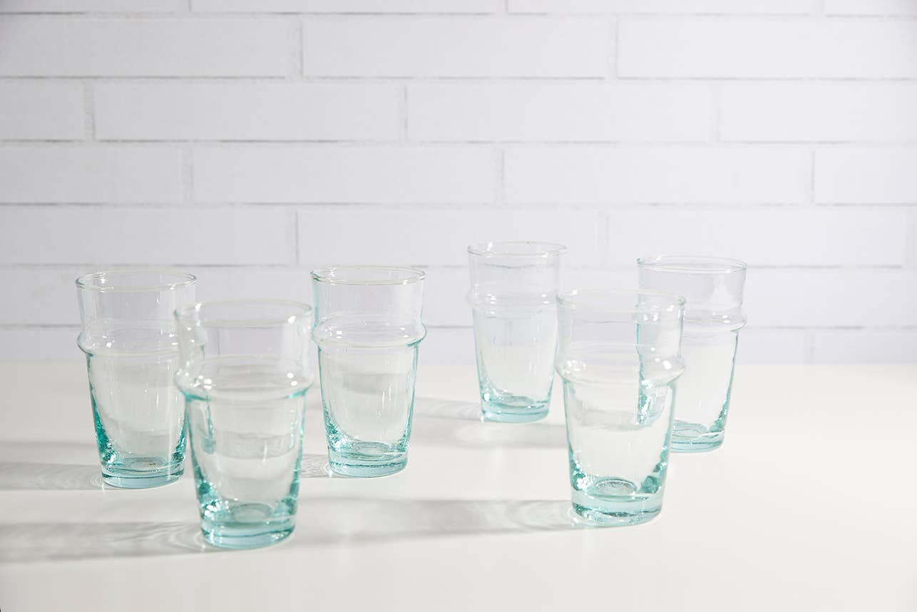 Clear Moroccan Drinking Glass