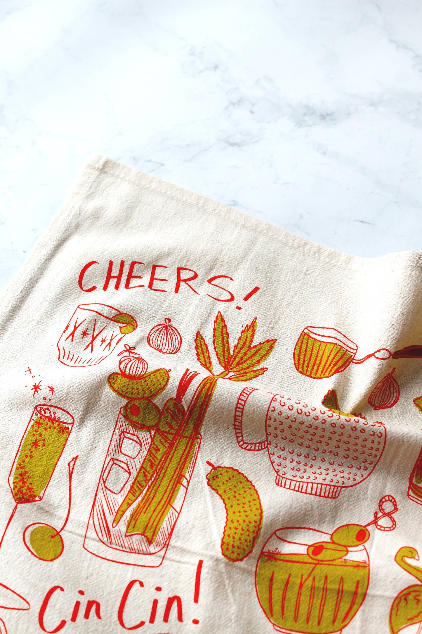 Cocktail Party Tea Towel