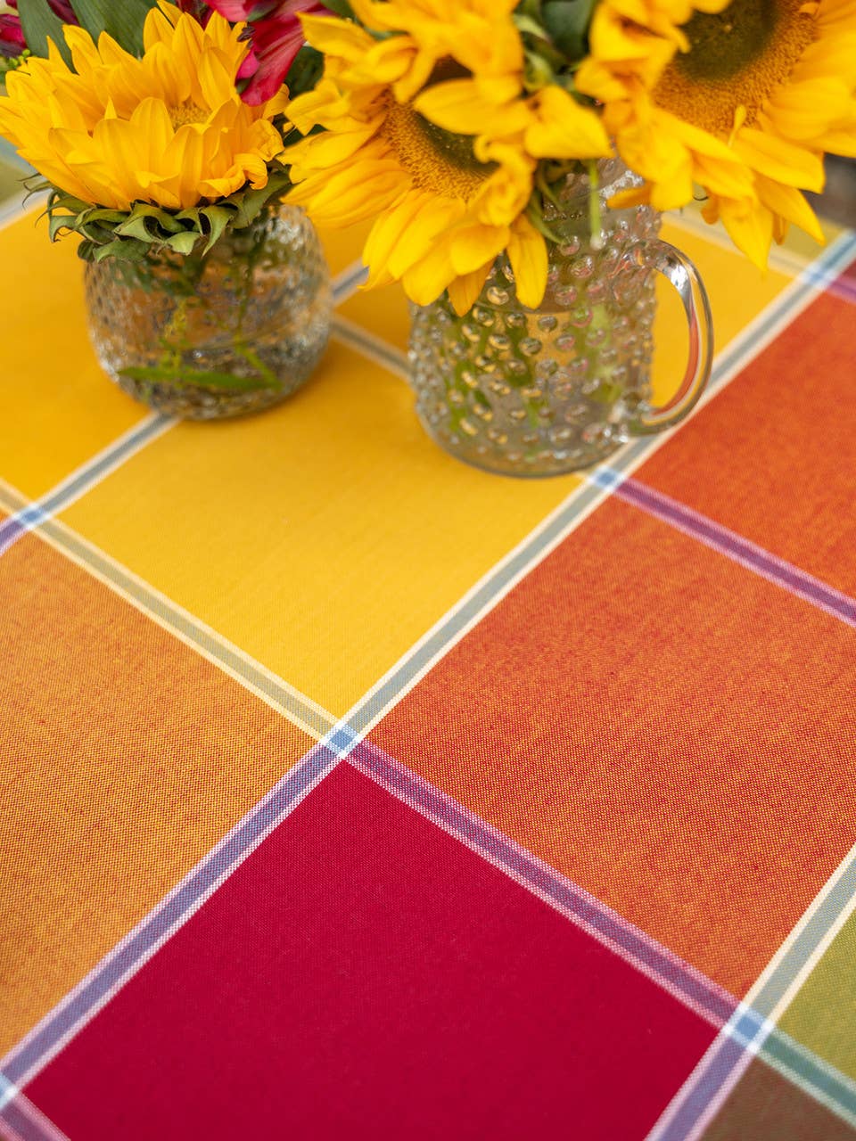 April Cornell - Colorblock Plaid Tablecloth - Multi