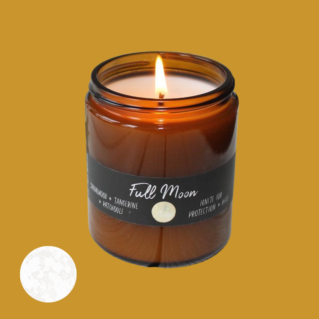 Full Moon // Moon Phase Candle // Non-Toxic Soy Wax Candle
