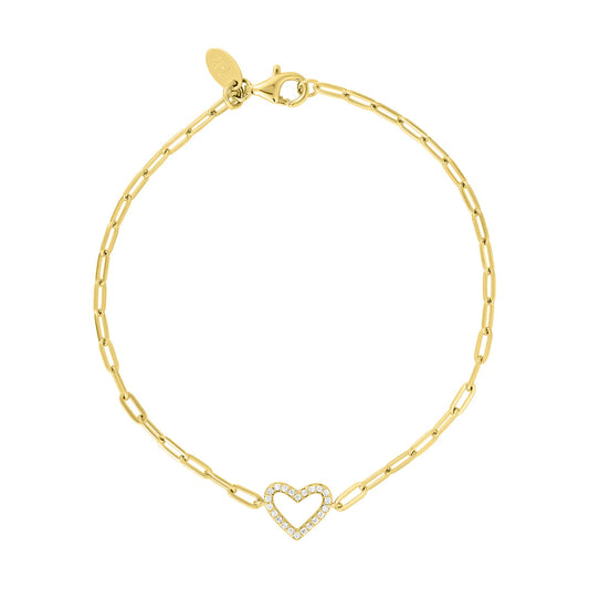 Bea Heart Bracelet Gold