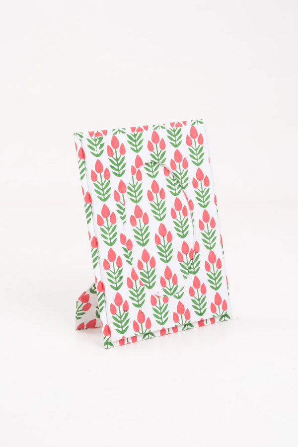 Blockprint Picture Frame in Red Poppy - Inner Child