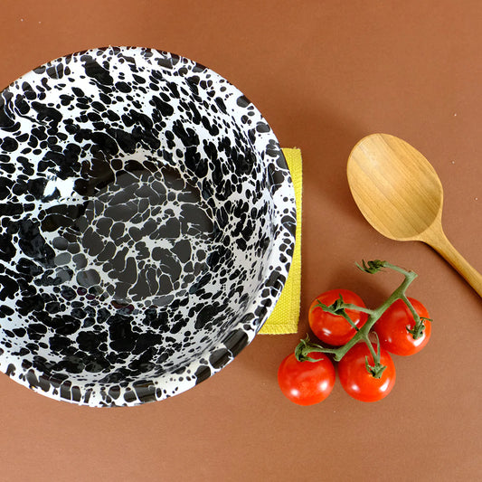 Splatter 20 oz Cereal Bowl, Black