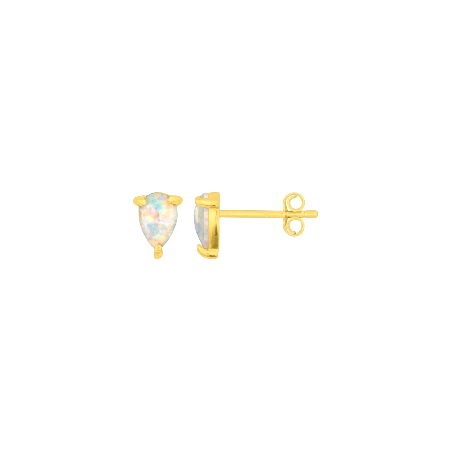 Opal Studs Gold