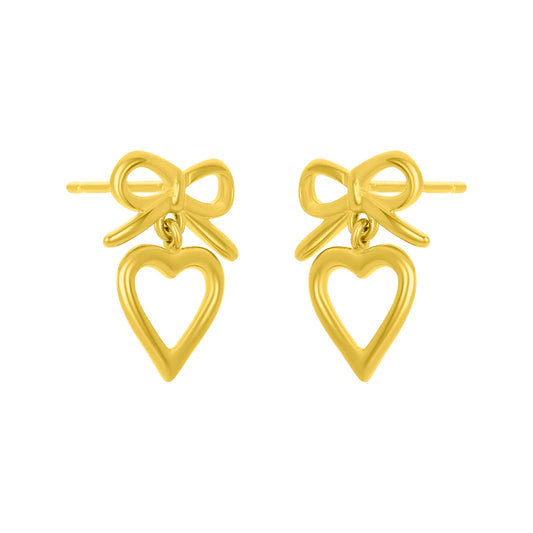 Valentine's Studs Gold