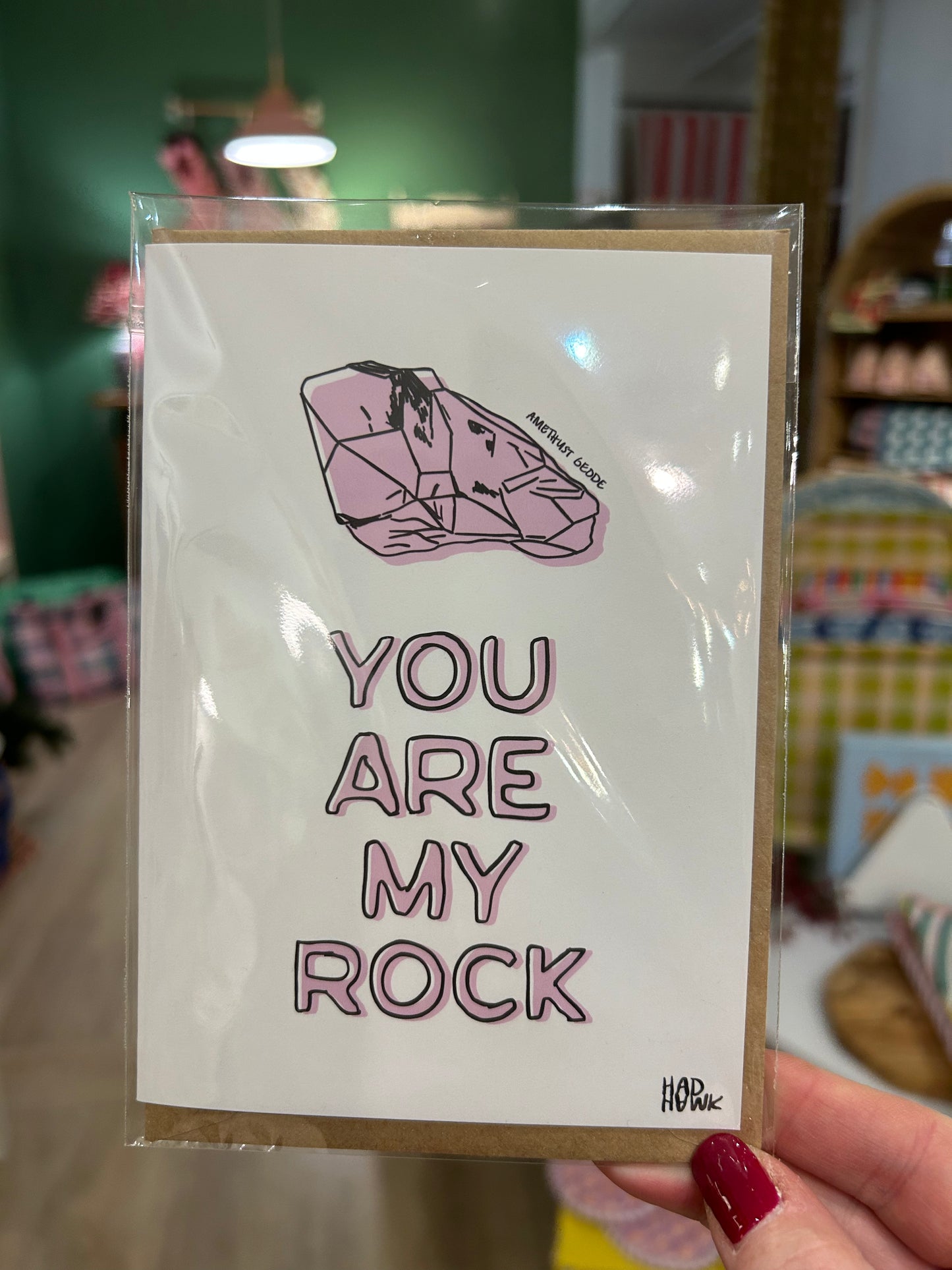 Hadhawk Design Greeting Card - Rock Collection