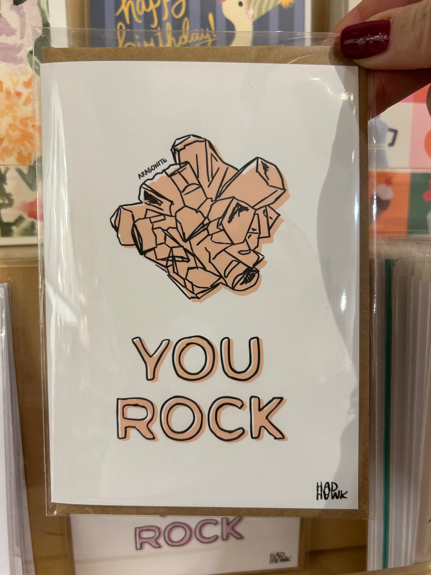 Hadhawk Design Greeting Card - Rock Collection