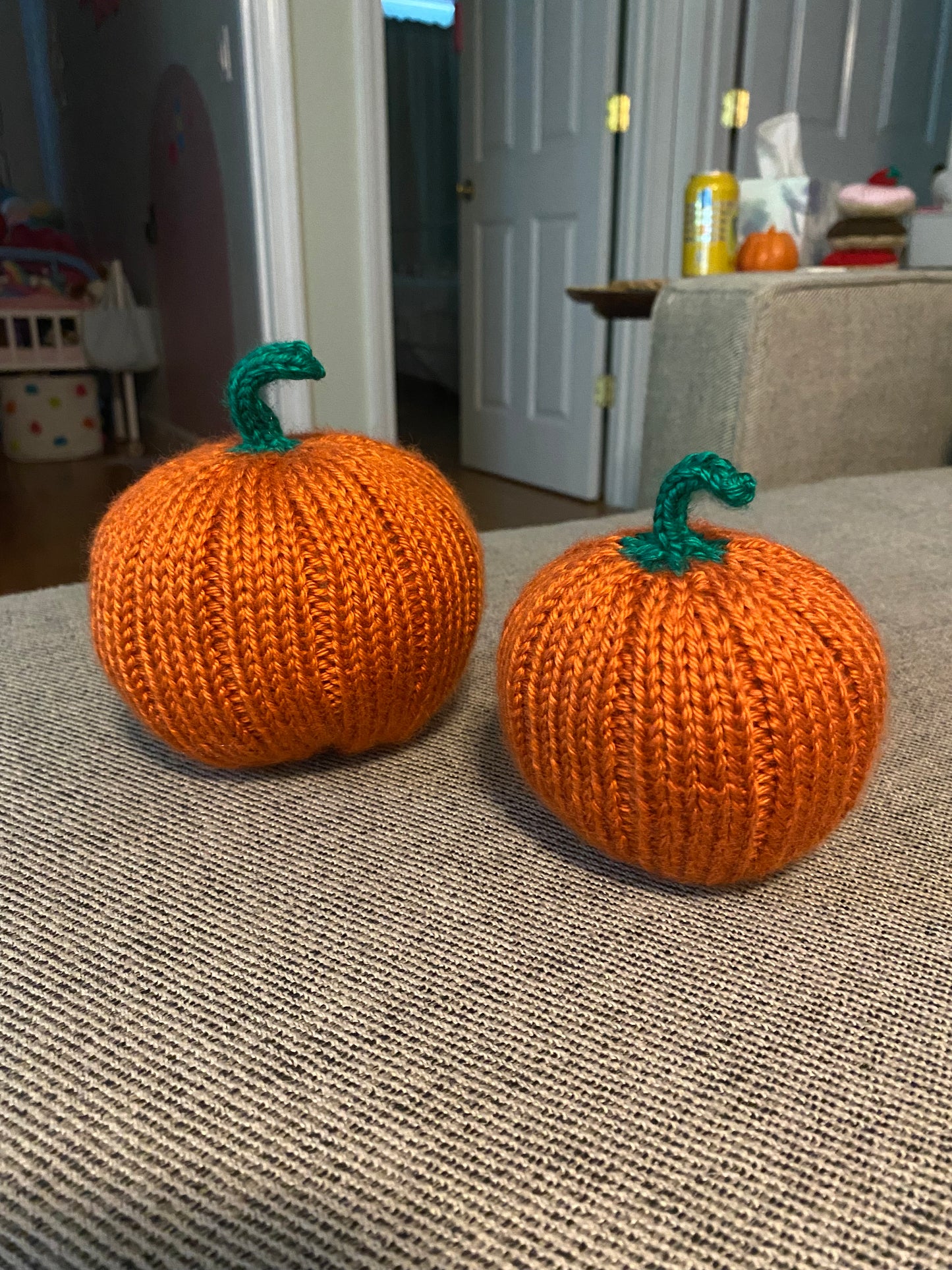 Knotical Knits Hand-made Pumpkin small