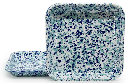 Ocean Swirl Square Tray - 1
