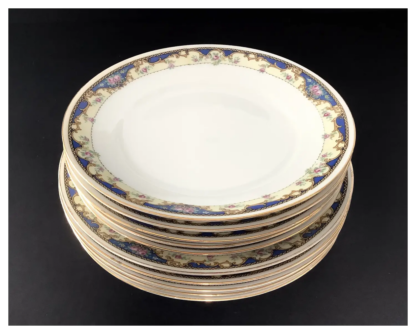 Union “K” Klosterle Bone China Plates/Bowl - Made in Czech-Slovakia