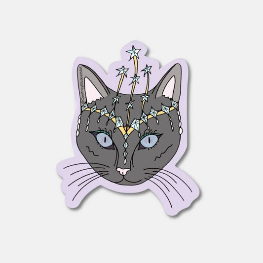 Showgirl Black Cat Sticker