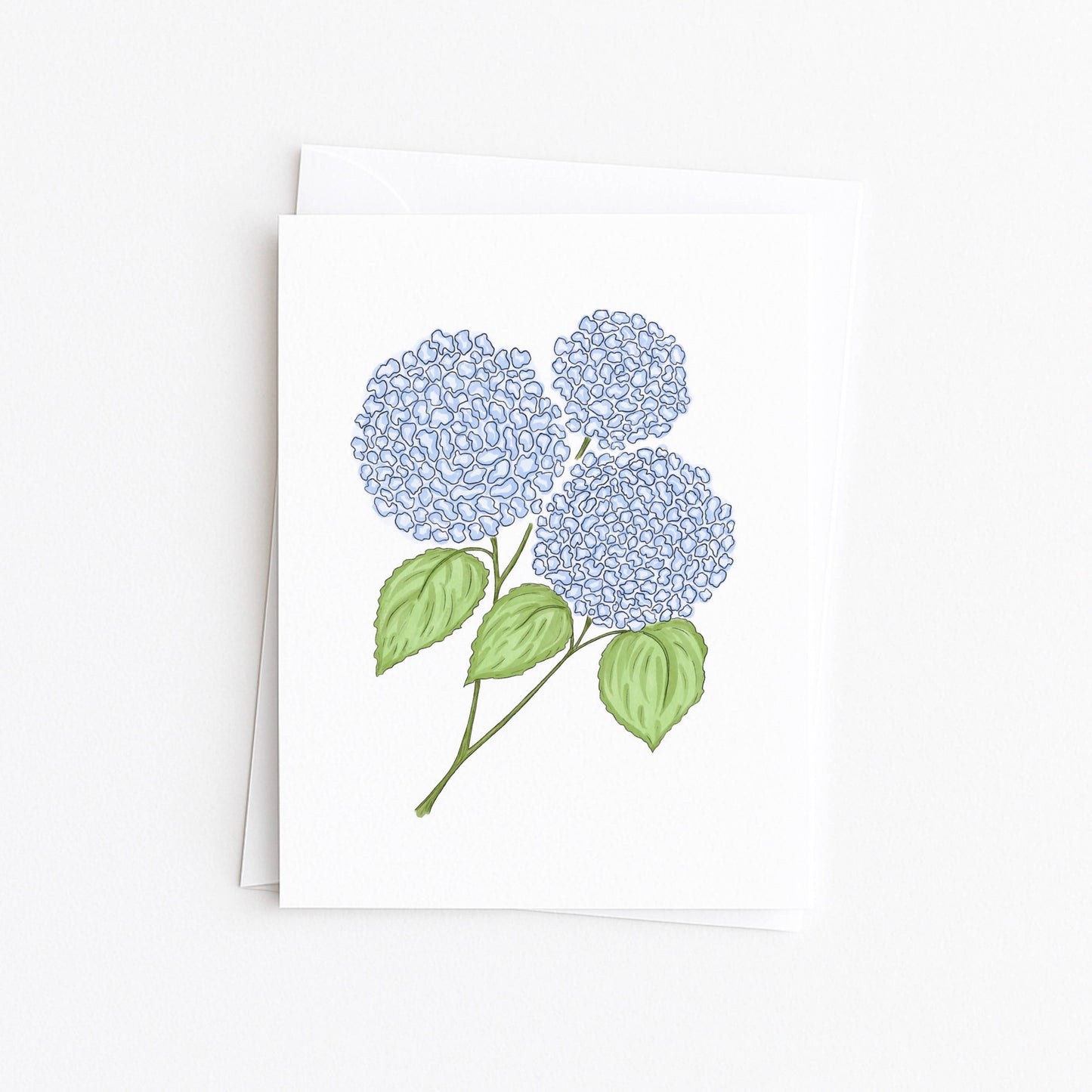 Blue Hydrangeas Greeting Card