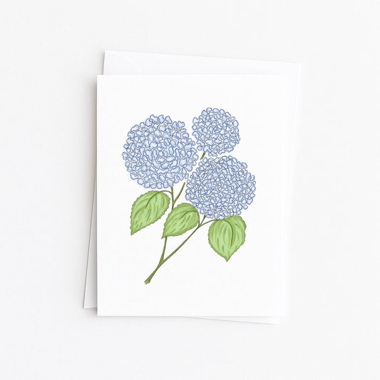 Blue Hydrangeas Greeting Card