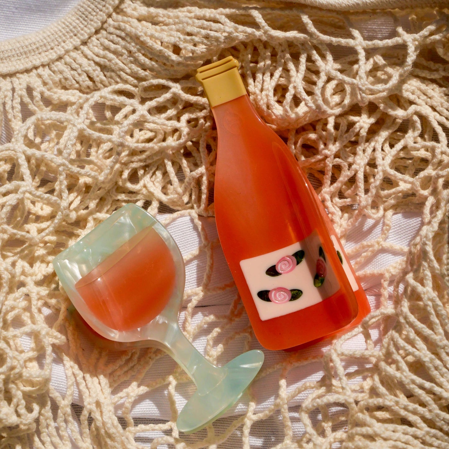 Jenny Lemons - Large Rose Wine Bottle Hair Claw Clip