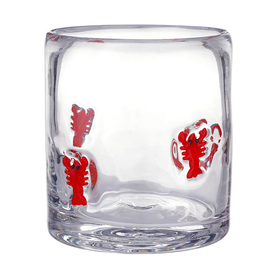 Lobster Icon Glass Tumbler