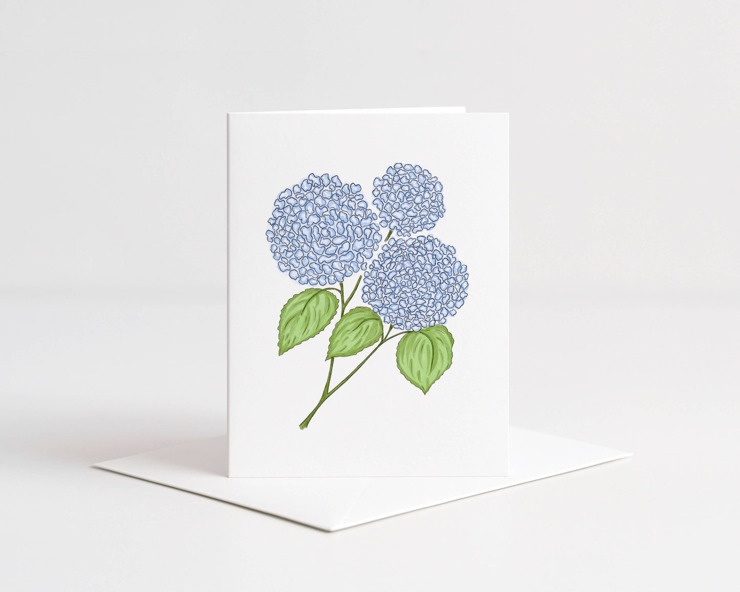 Blue Hydrangeas Greeting Card