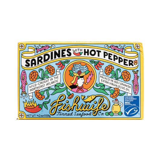 Sardines with Hot Pepper - Fishwife Tinned Fish Co.
