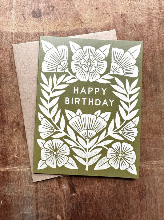 "Happy Birthday," Greeting Card