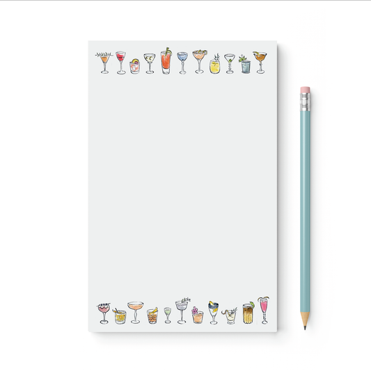 Colorful Cocktails Notepad | 5.5 x 8.5"