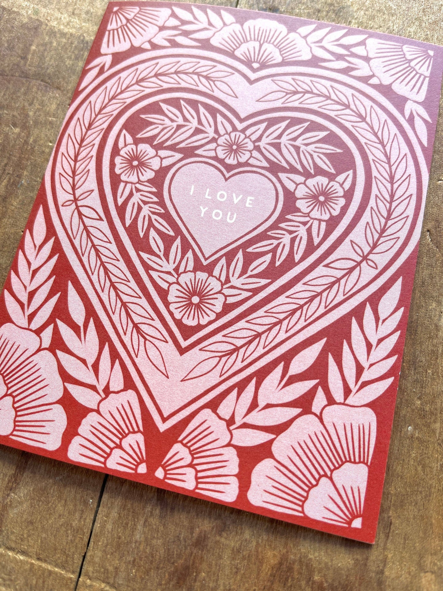 Katharine Watson - "I Love You," Greeting Card