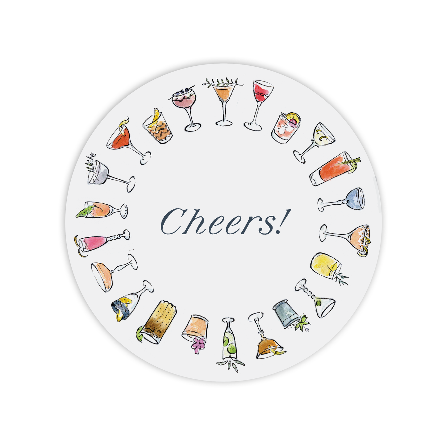 Cheers! Cocktail Coasters | Set of 4