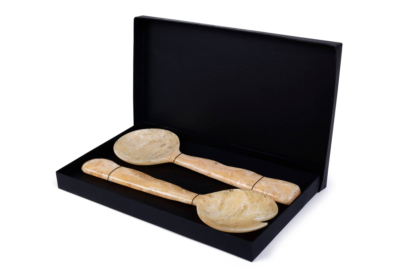 Resin Salad Server Peach (Set of 2), 12.40 x 3.93 Inches