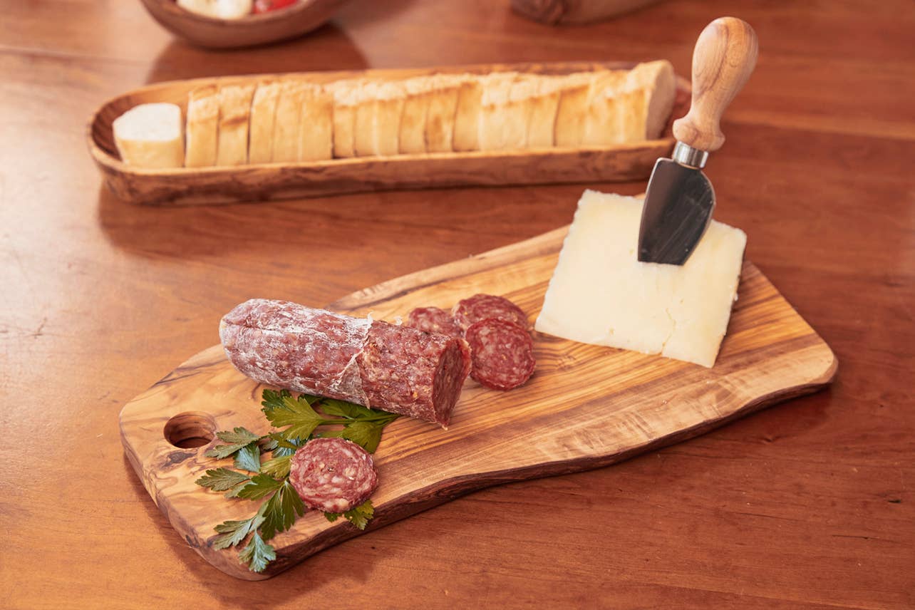 Italian Olivewood Charcuterie and Cheese Board
