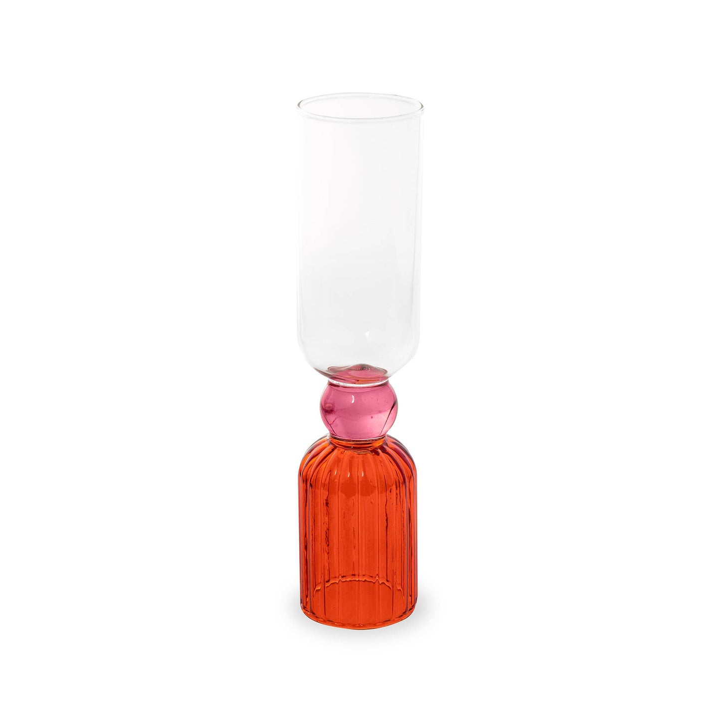 Tipsy Turvy Bar Glass, Colorblock Set of 2