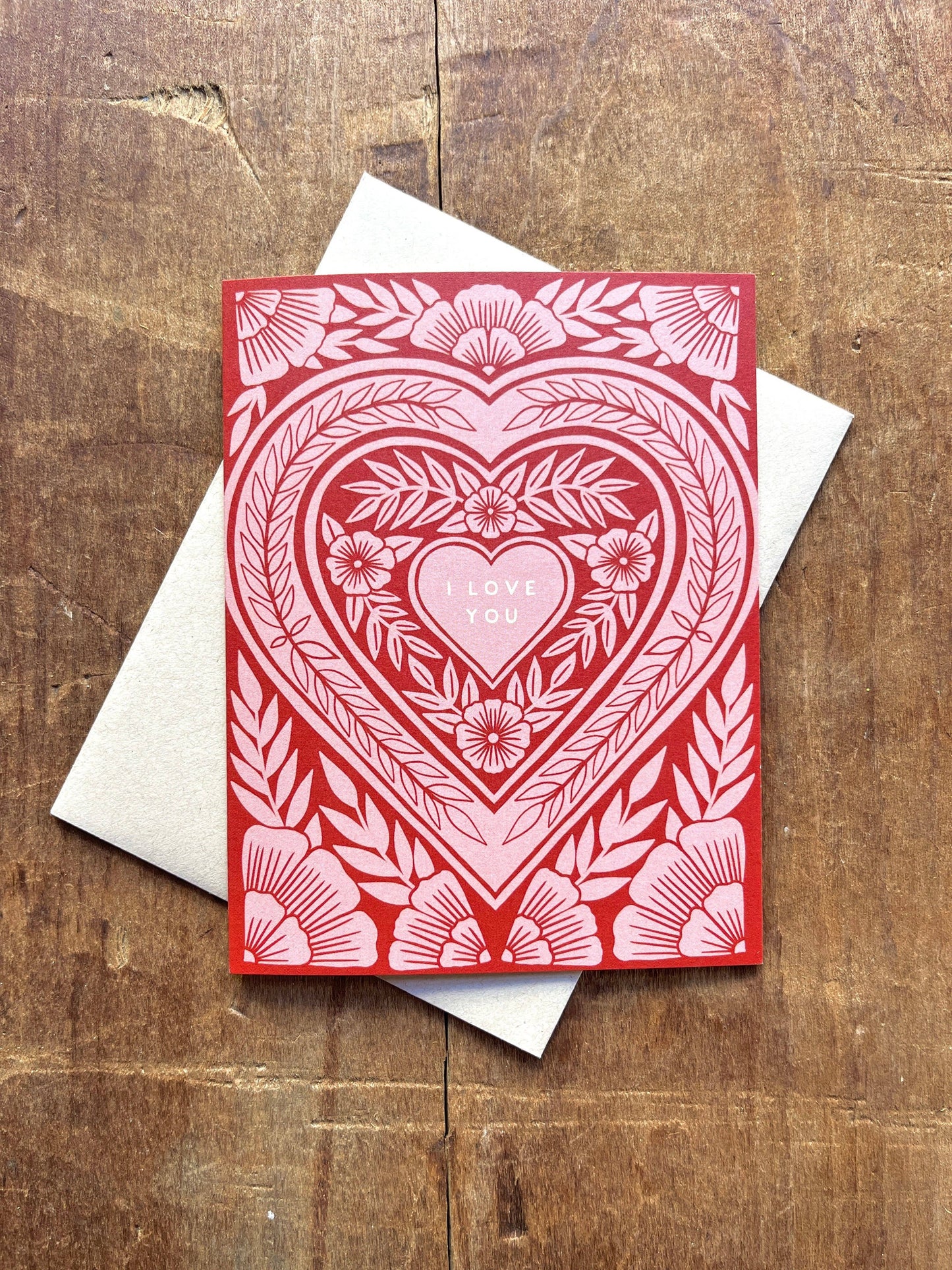 Katharine Watson - "I Love You," Greeting Card
