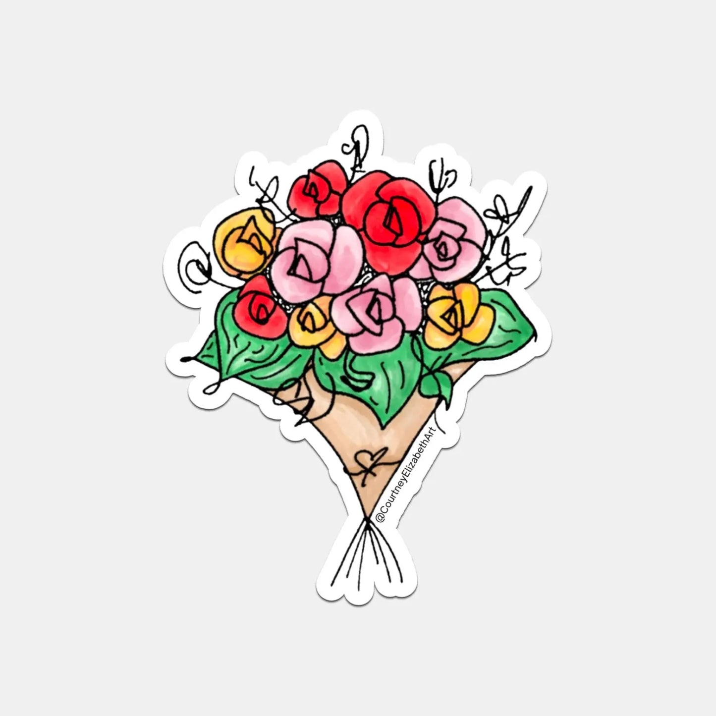 Flower Bouquet Sticker